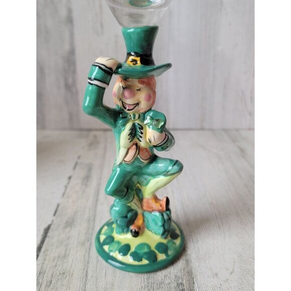 Blue sky martini leprechaun st Patrick's collectible 2009 clover - Picture 2 of 9